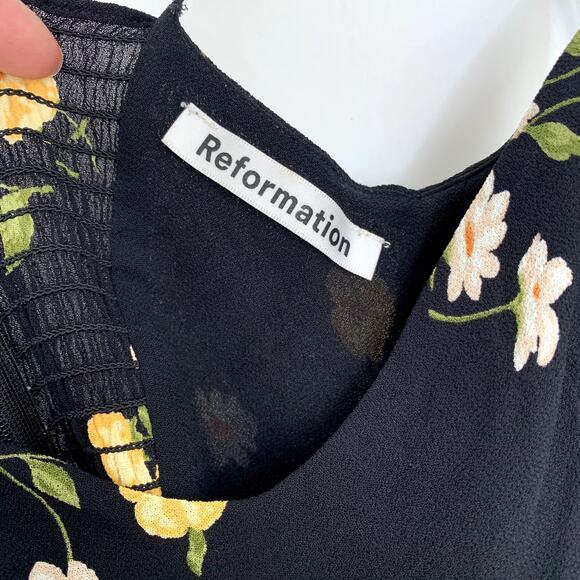 Reformation Emmie Midi Dress in Piazza Floral Summer  Size 0 - Picture 12 of 13